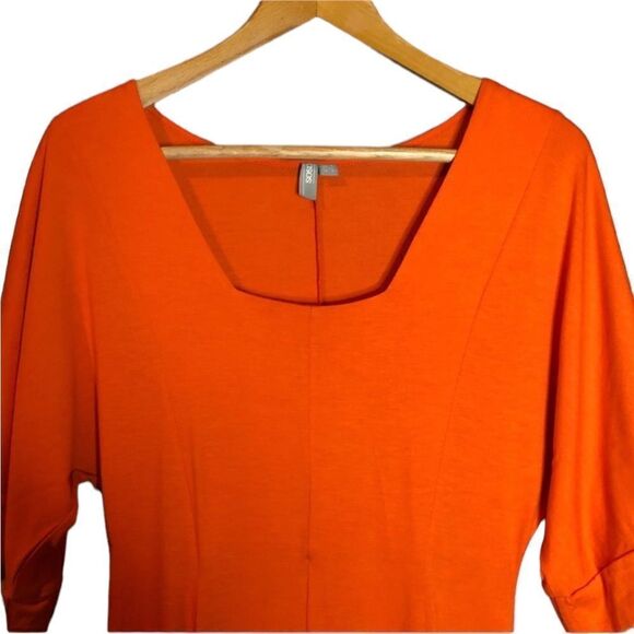 ASOS orange dress with square neck - Picture 3 of 12